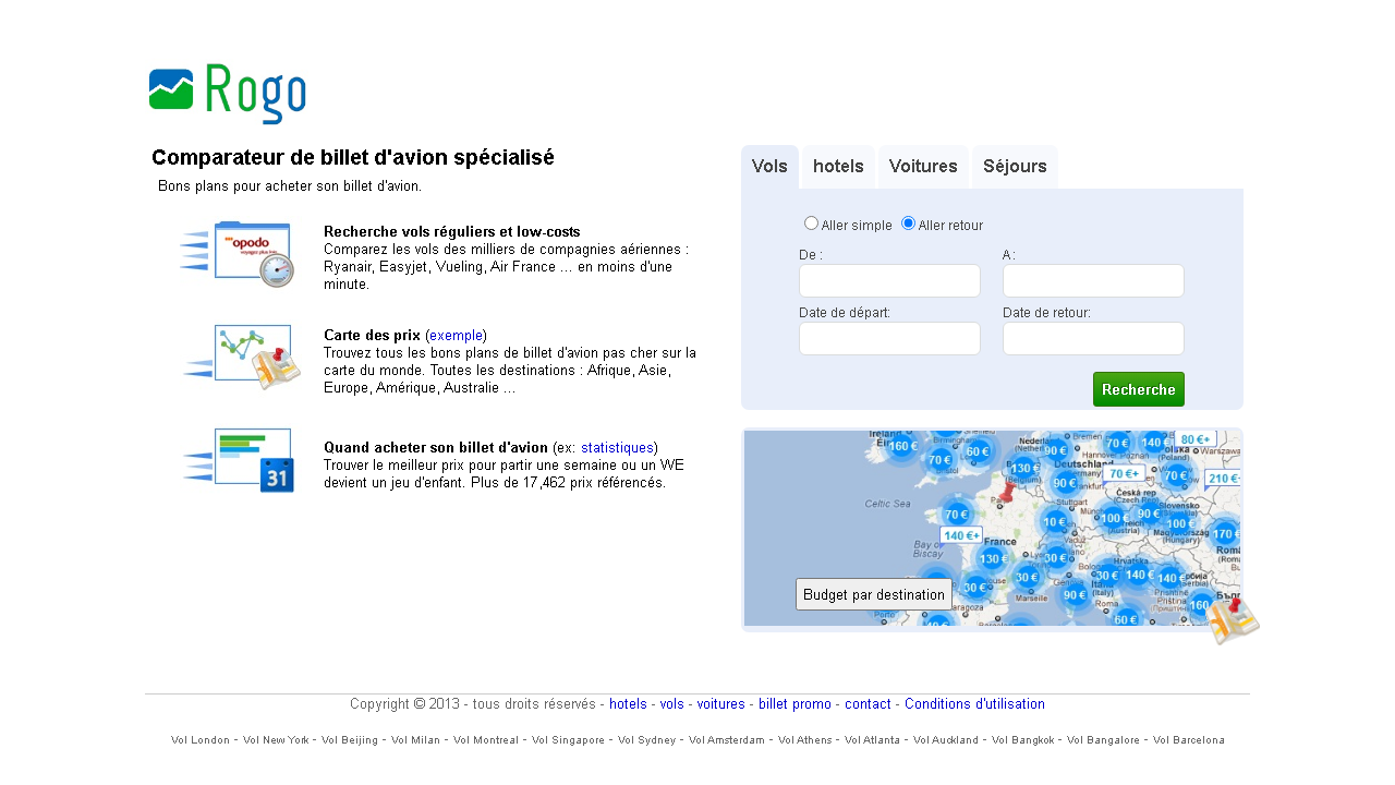 Capture d'écran de http://www.rogo.fr